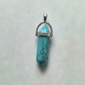 FREE w/ 2+ ITEMS | Turquoise-Colored Gemstone Necklace Pendant